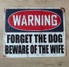 Wandbord - beware of the wife
