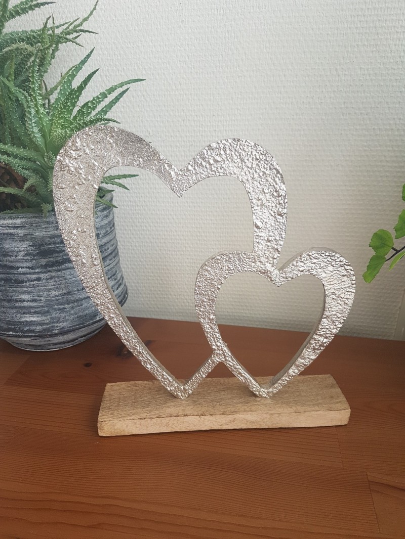 Decoratie alu hart - L