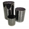 Waxinelichthouder Croco Zilver - 12 cm