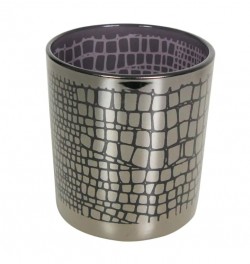 Waxinelichthouder Croco Zilver - 12 cm