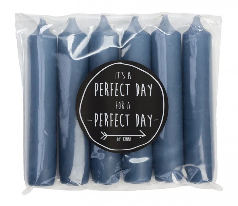 Rustik Lys tafelkaars Cadeau Set - Whaleblue