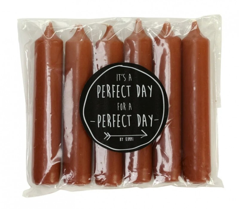 Rustik Lys tafelkaars Cadeau Set - Clay