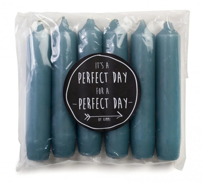 Rustik Lys tafelkaars Cadeau Set - Petrol