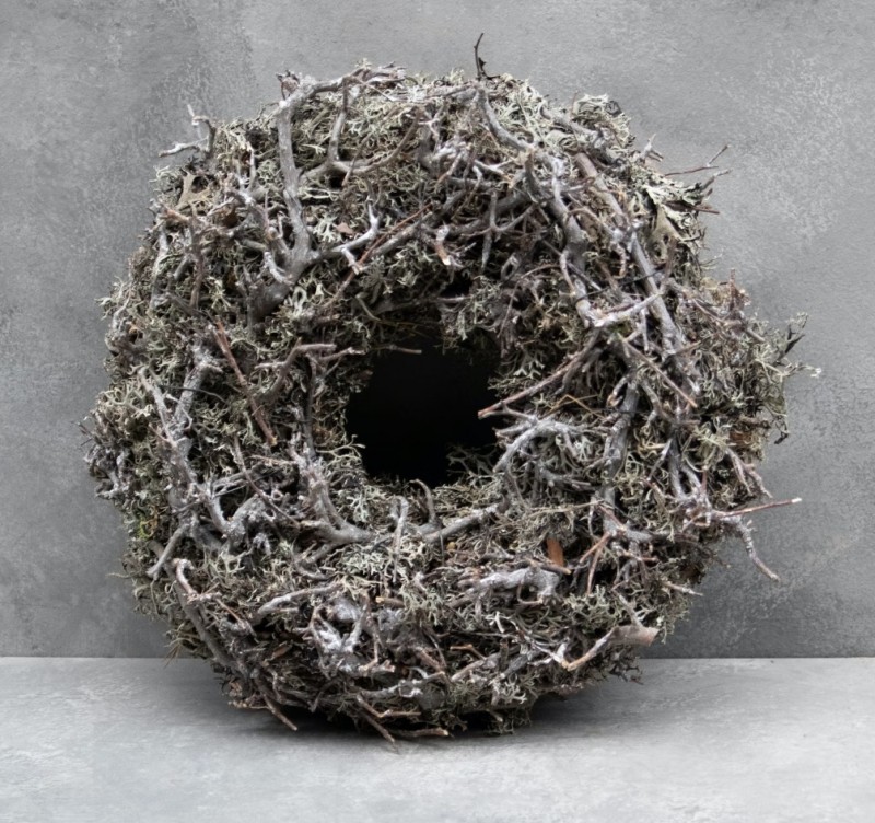 Krans - Bonsai - Grey Moss - Thick - 30 cm