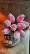 Real Touch bosje tulpen - Zacht Roze