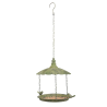 Aged Metal Green hangend voederhuis