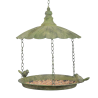 Aged Metal Green hangend voederhuis