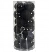 Totally Christmas - Kerstbal 6 cm - 24 stuks - Zwart
