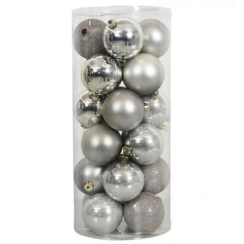 Totally Christmas - Kerstbal 6 cm - 24 stuks - Sand