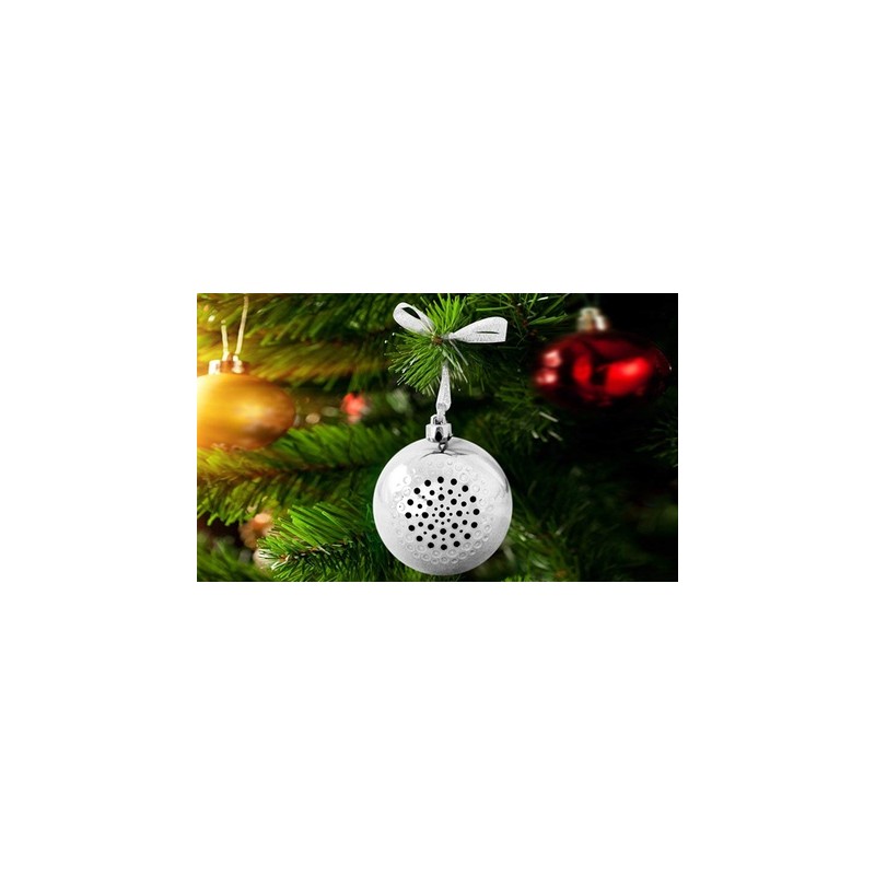 Bleutooth Speaker - Kerstbal - Zilver
