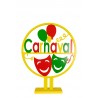 Houten cirkel - Carnaval - Rood-Geel-Groen - Ø 40cm